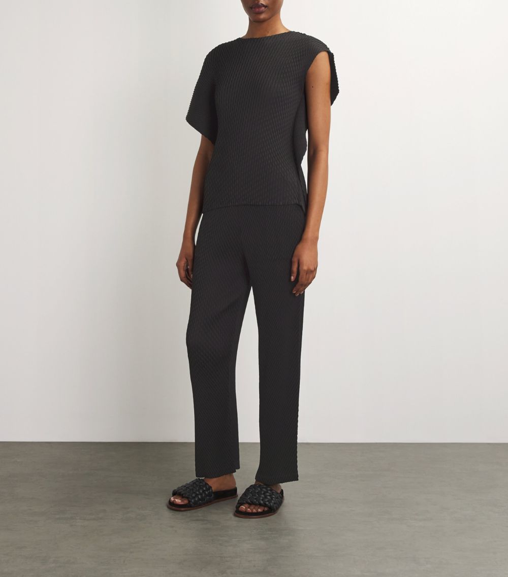 Issey Miyake Issey Miyake Sleek Pleats Straight Trousers