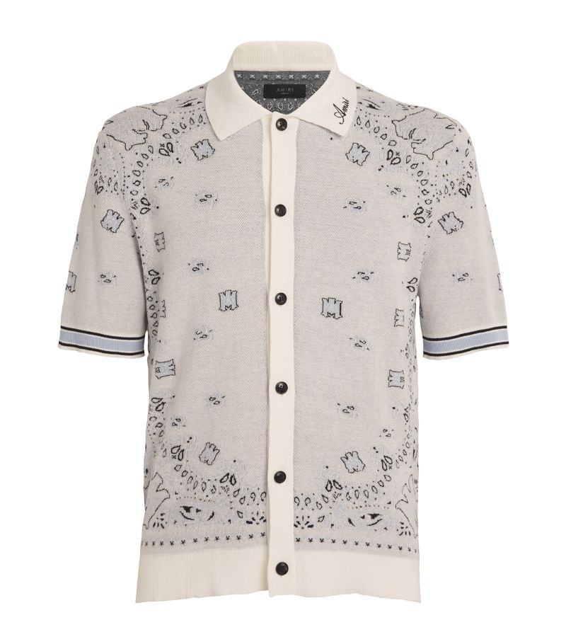 Amiri Amiri Cotton Printed Bowling Shirt