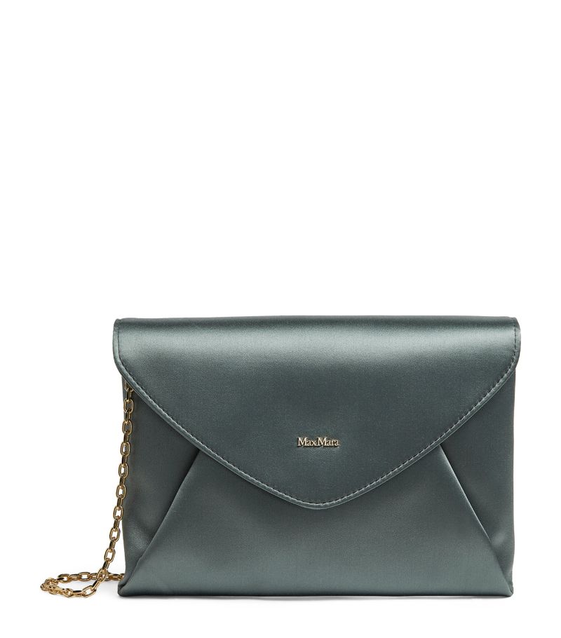 Max Mara Max Mara Satin Envelope Clutch Bag