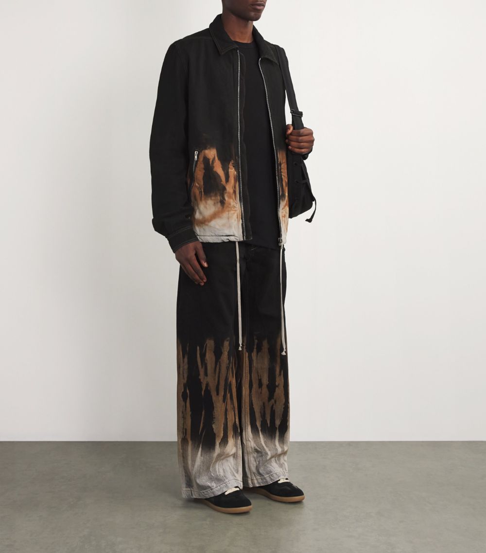 Rick Owens Rick Owens Flame Print Denim Jacket