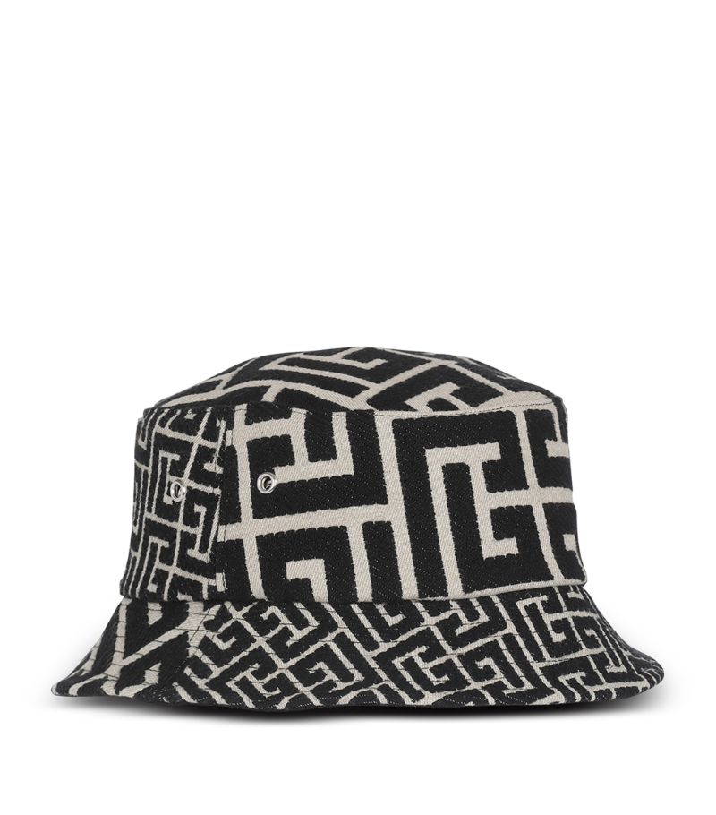 Balmain Balmain Monogram Jacquard Bucket Hat