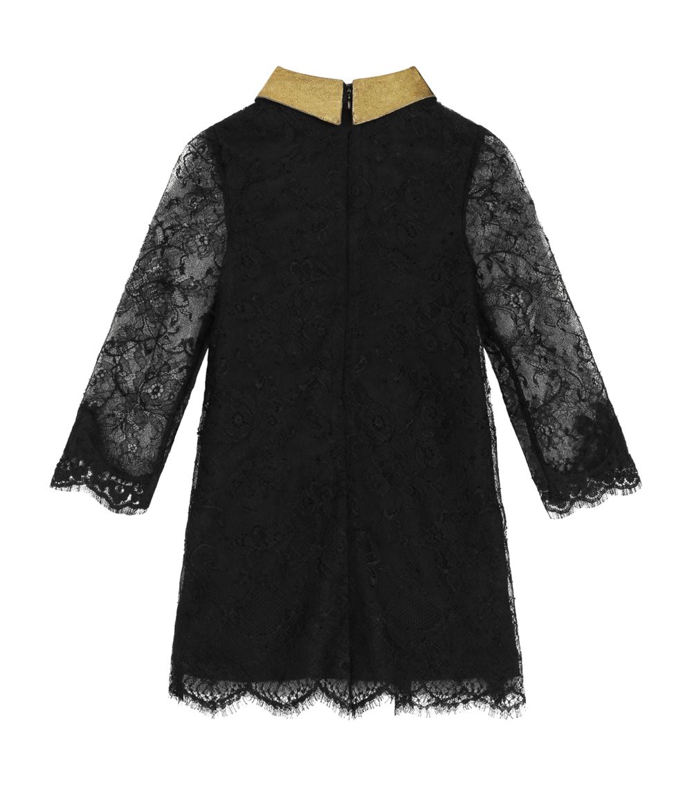 Dolce & Gabbana Dolce & Gabbana Kids Lace Long-Sleeve Dress (2-6 Years)