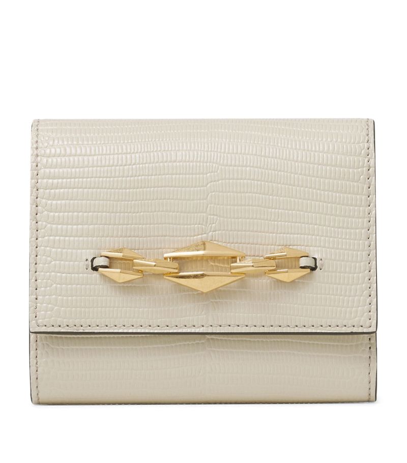 Jimmy Choo Jimmy Choo Croc-Embossed Leather Marinda Wallet