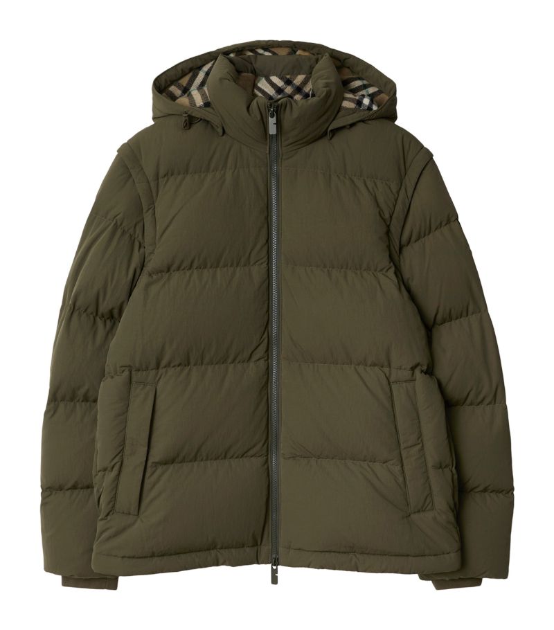 Burberry Burberry Down Embroidered Logo Puffer Jacket