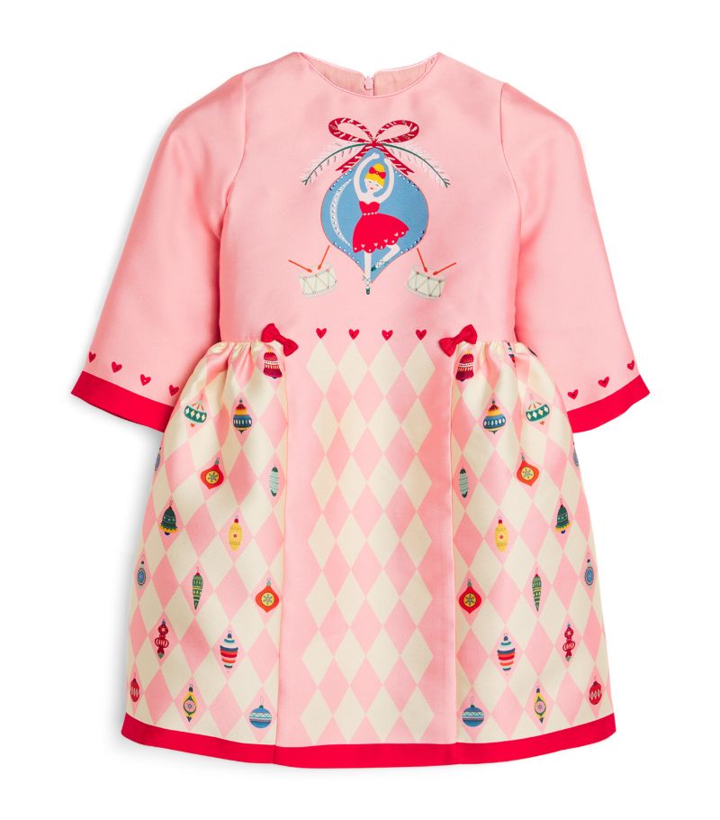 Eirene Eirene Satin Embellished Festive Dress (2-11 Years)