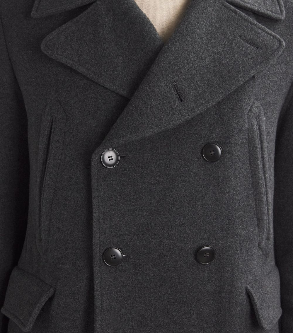 Canali Canali Wool-Cashmere Pea Coat