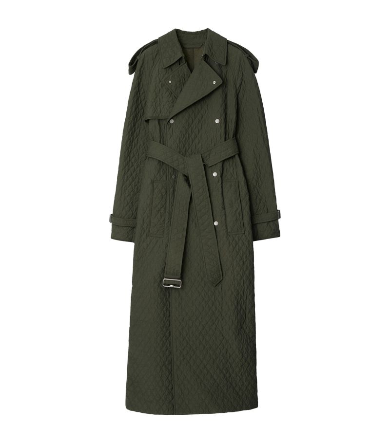 Burberry Burberry Long Quilted Trench Coat