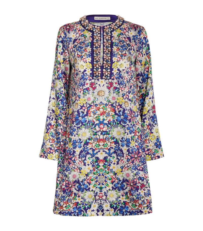 Mary Katrantzou Mary Katrantzou Mary-Mare Embellished Floral Mini Dress