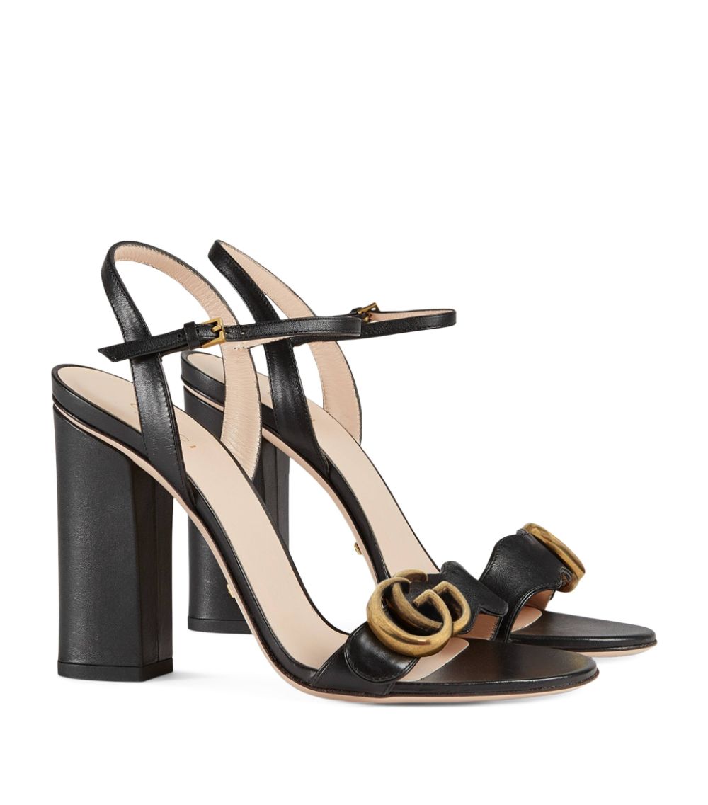 Gucci Gucci Leather Marmont Sandals 105