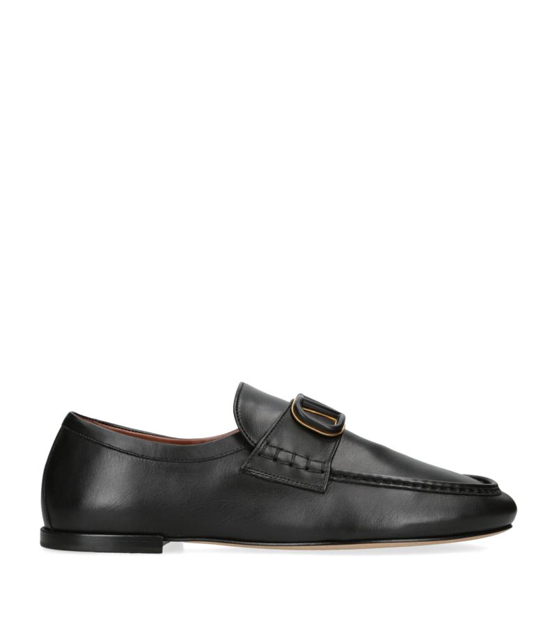 VALENTINO GARAVANI Valentino Garavani Leather Vlogo Loafers