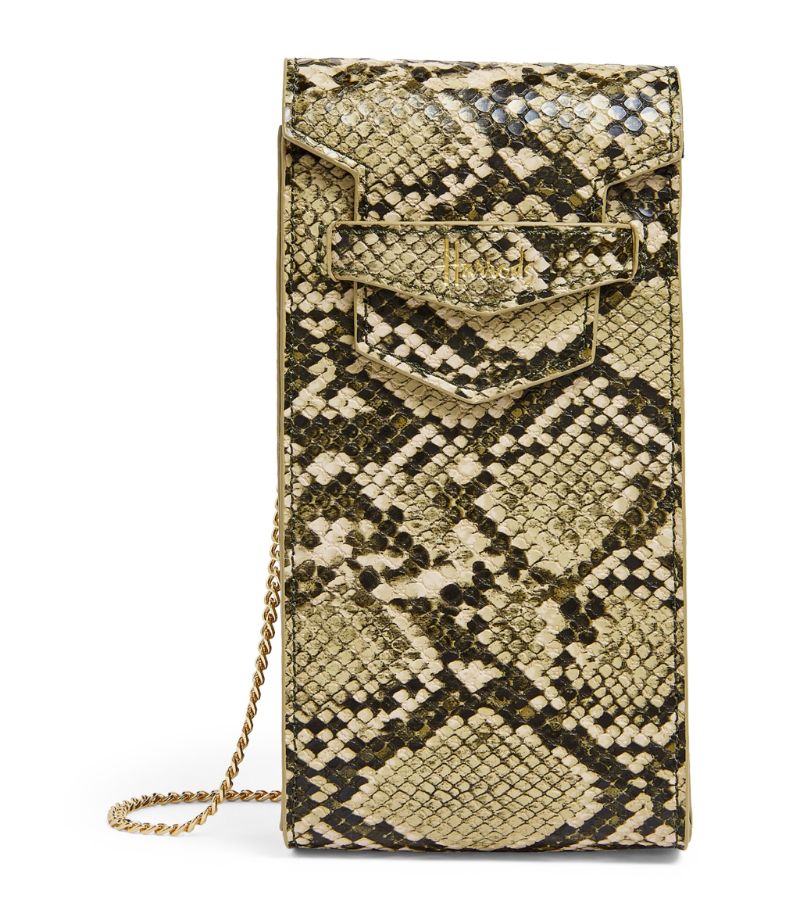 Harrods Harrods Mini Croc-Embossed Nano Bag