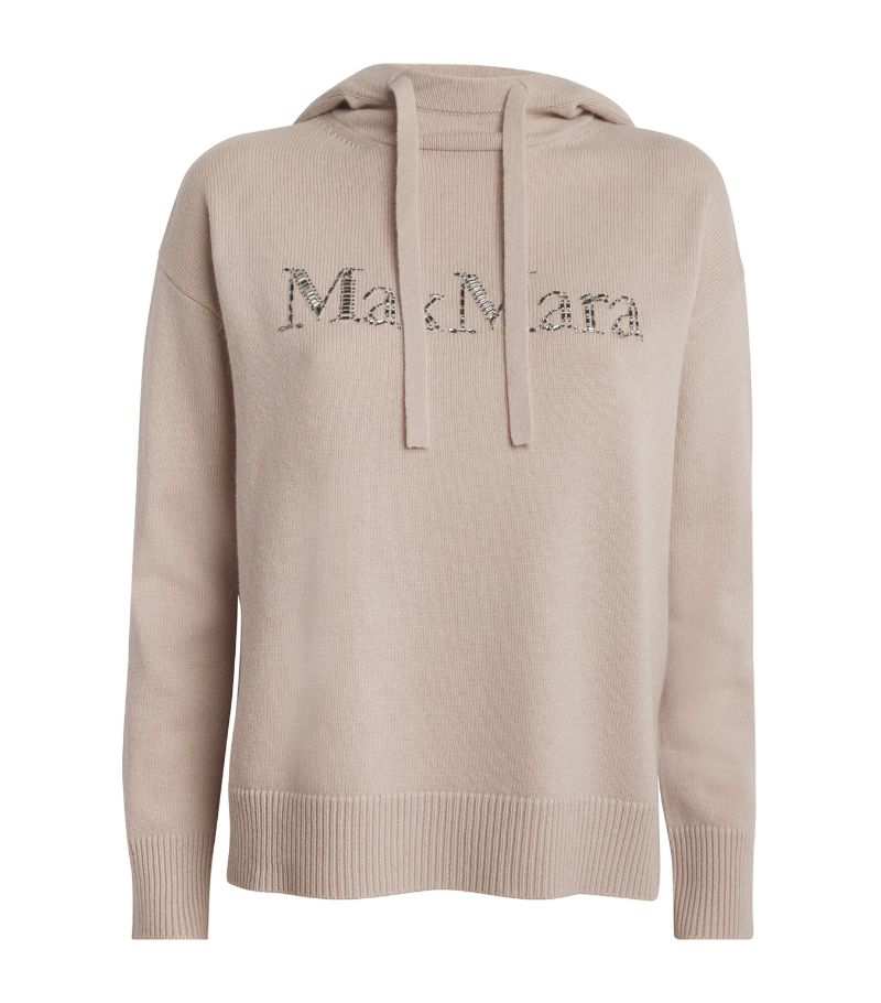 Max Mara Max Mara Wool-Cashmere Logo Hoodie