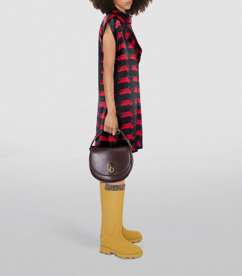 Burberry Burberry Silk Duck Print Mini Dress