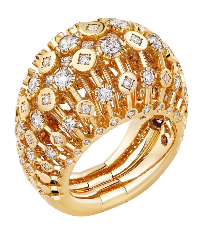 Cartier Cartier Yellow Gold And Diamond Cartier Libre Polymorph Ring