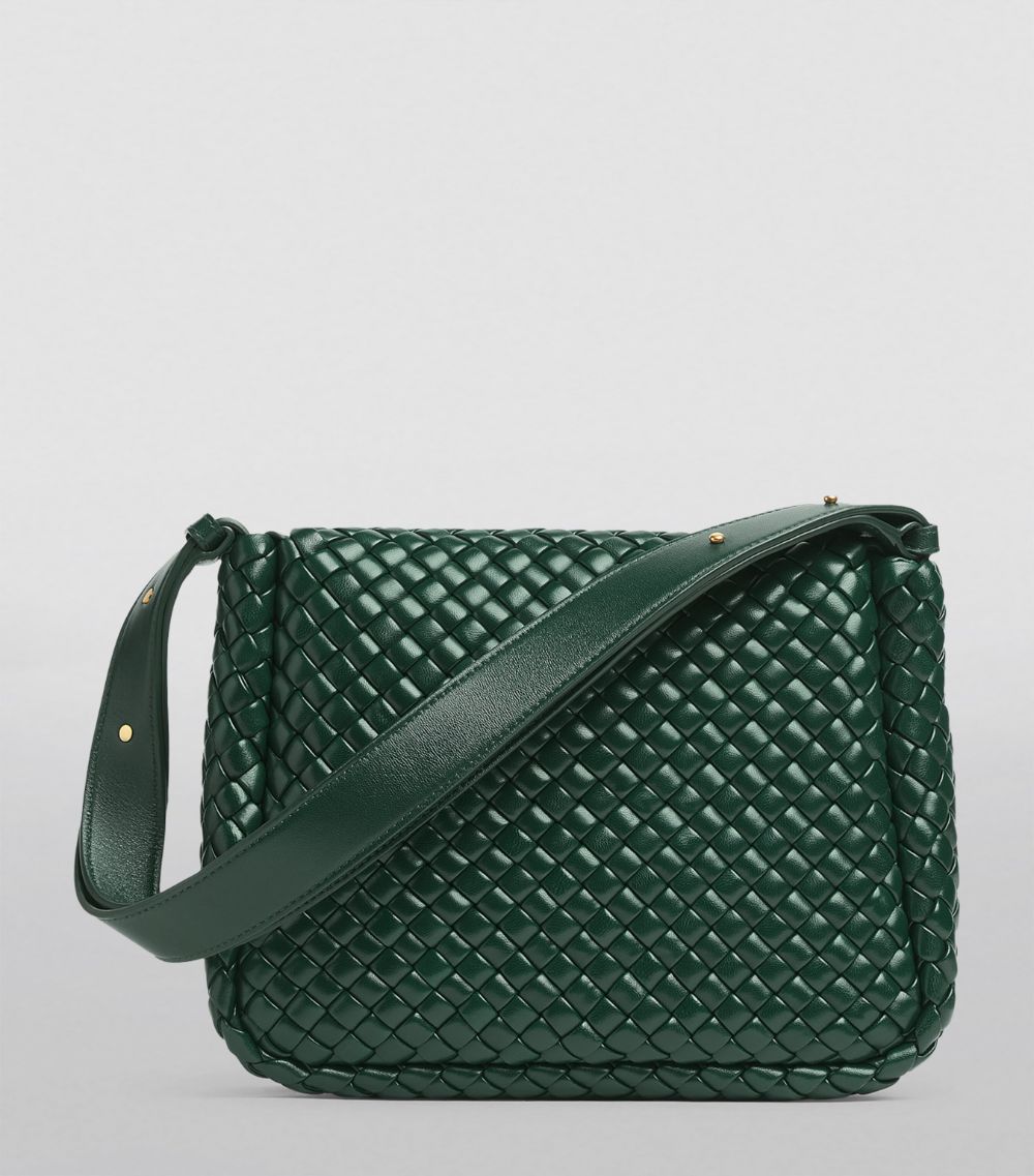 Bottega Veneta Bottega Veneta Small Leather Intreccio Cobble Shoulder Bag