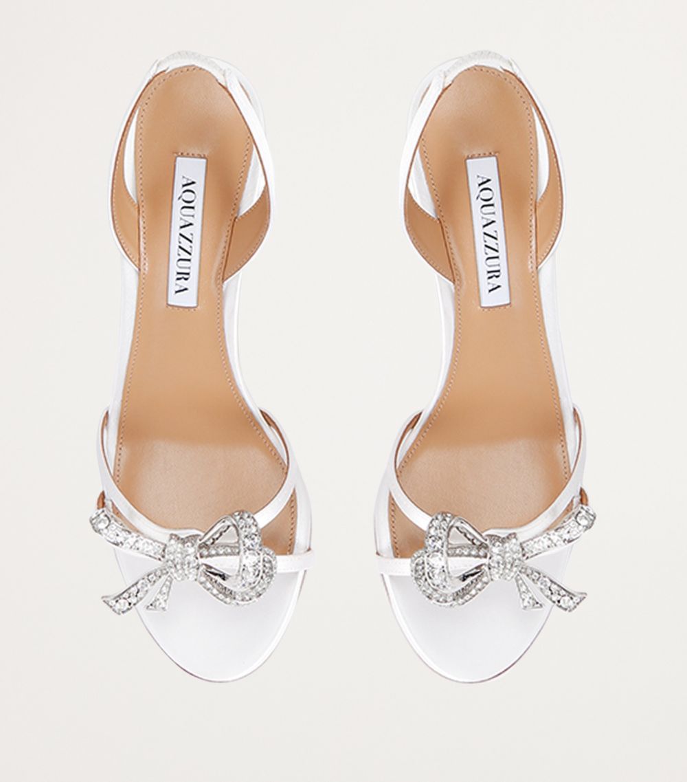 Aquazzura Aquazzura Satin Babe Slingback Sandals 85