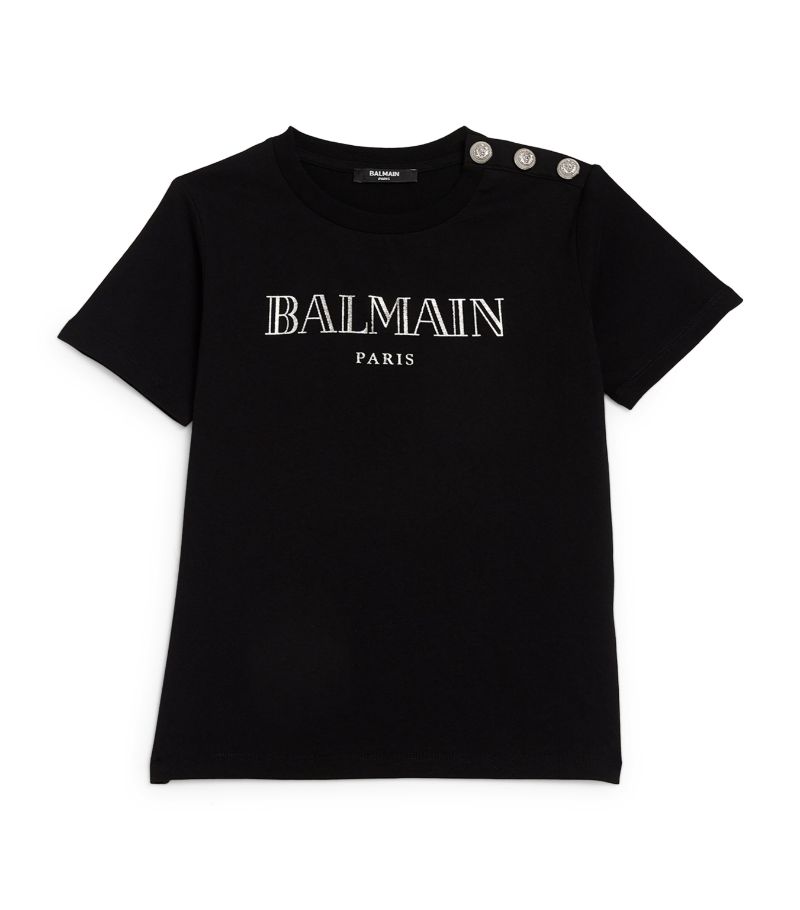 Balmain Balmain Kids Cotton Logo T-Shirt (4-14 Years)