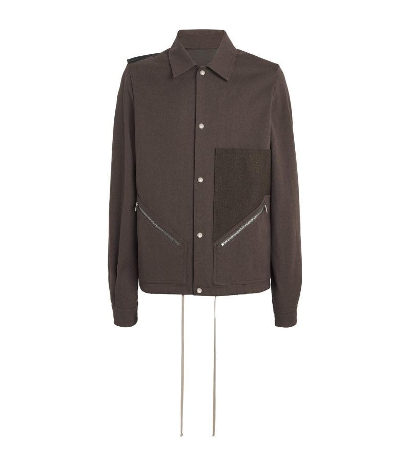 Rick Owens Rick Owens Cotton Felt-Patch Jacket