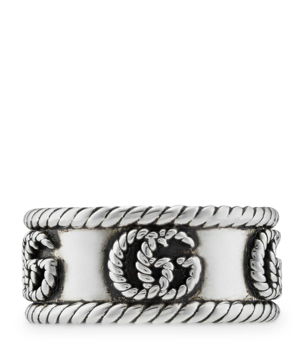 Gucci Gucci Sterling Silver Double G Ring