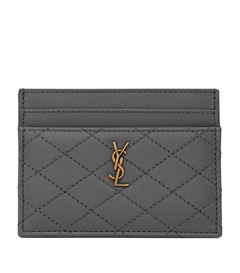 Saint Laurent Saint Laurent Leather Gaby Card Holder