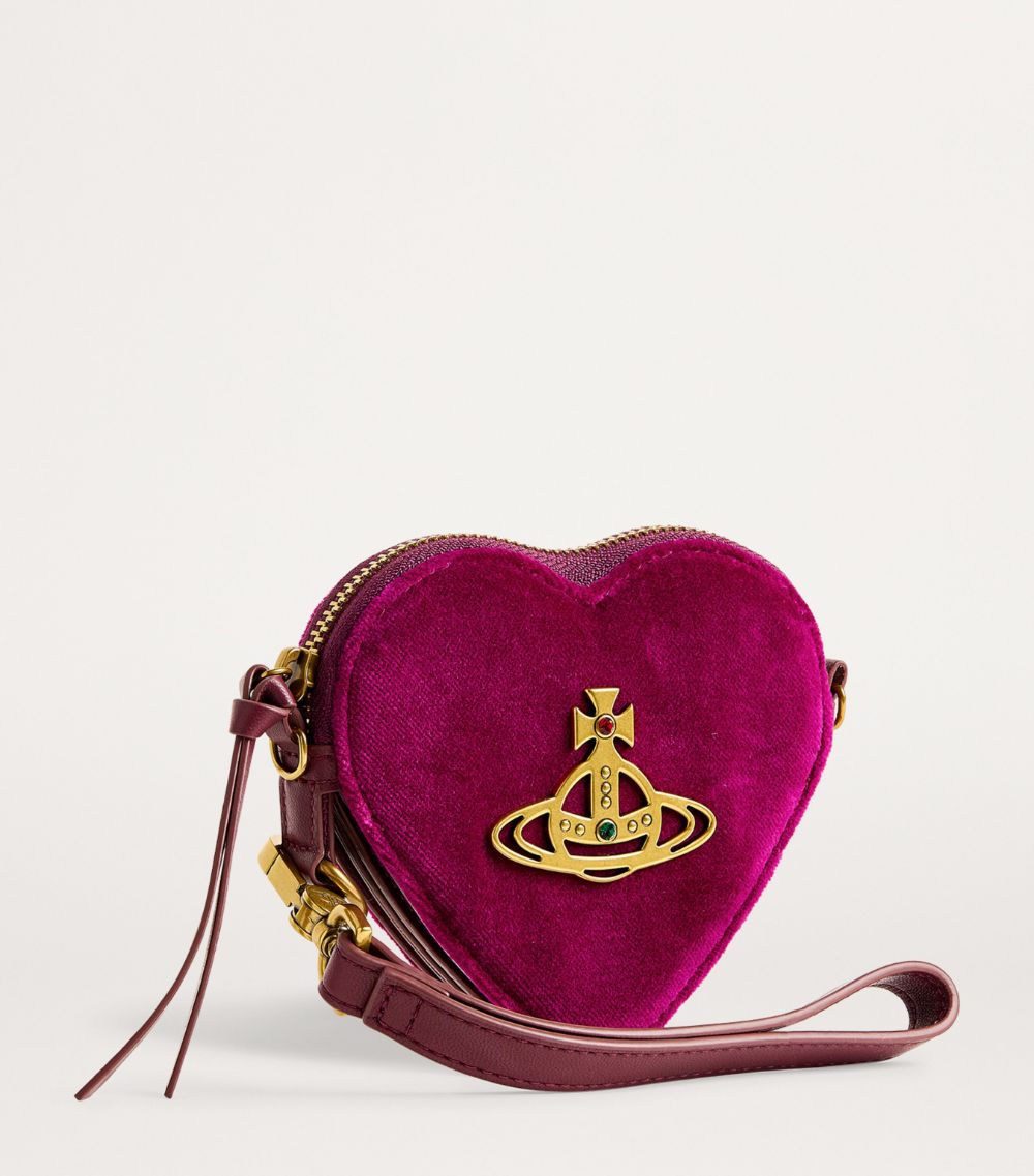 Vivienne Westwood Vivienne Westwood Velvet Heart Clutch Bag