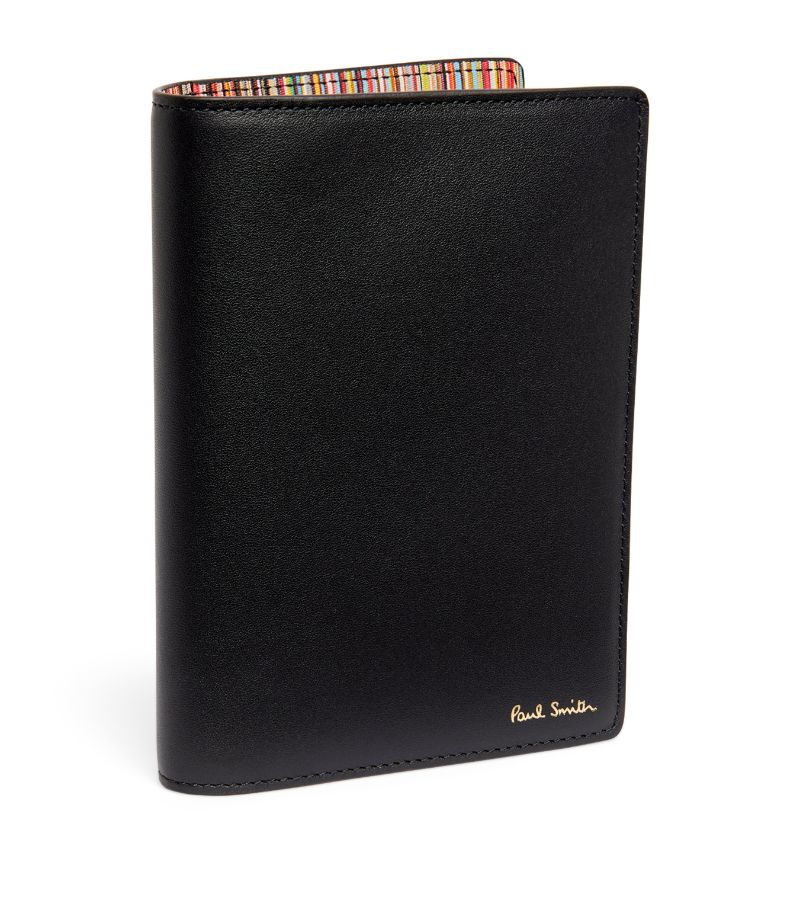 Paul Smith Paul Smith Calfskin Signature Stripe Passport Cover