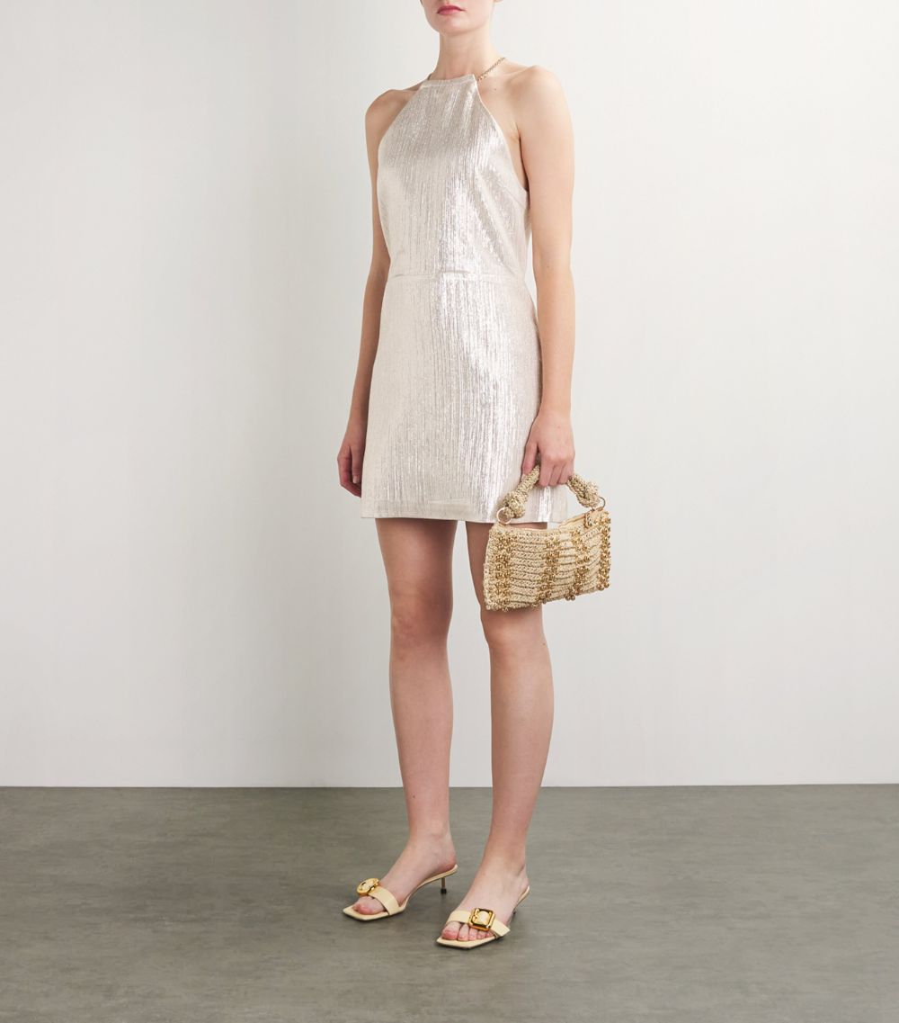  Maje Metallic Mini Dress