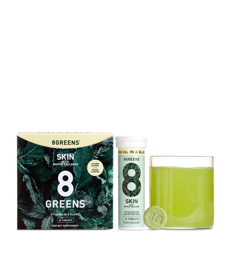 8Greens 8GREENS Real Greens Skin Effervescent Fresh Apples Tablets (30 Tablets)