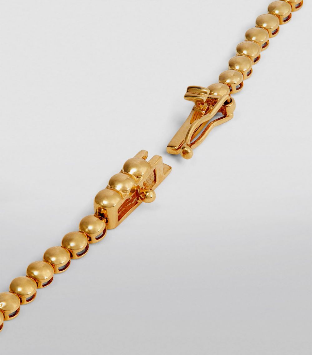 Jennifer Meyer Jennifer Meyer Mini Yellow Gold And Diamond Illusion Tennis Necklace
