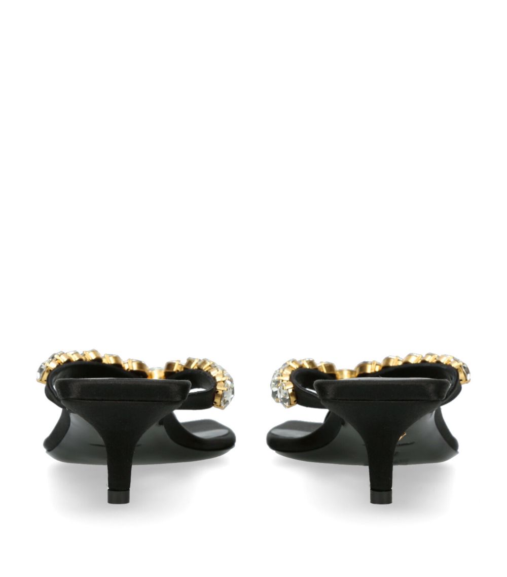 Versace Versace Leather Embellished Sandals 45