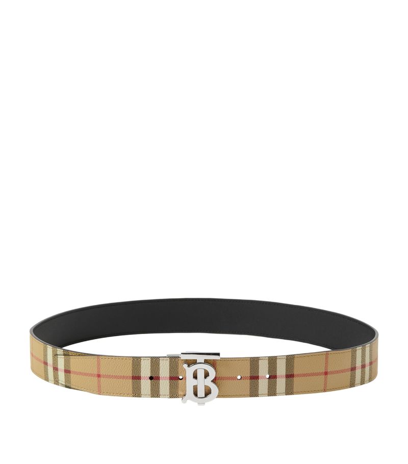 Burberry Burberry Check Reversible Tb Monogram Belt