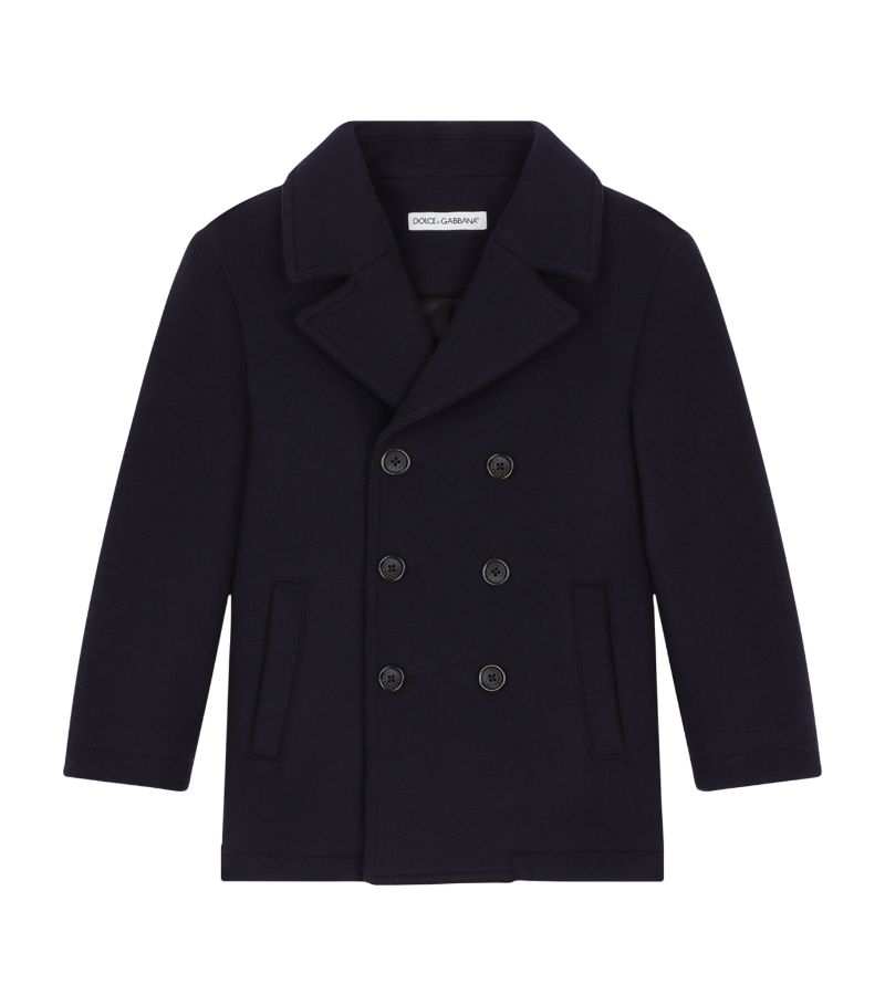 Dolce & Gabbana Dolce & Gabbana Kids Virgin Wool-Blend Pea Coat (2-6 Years)