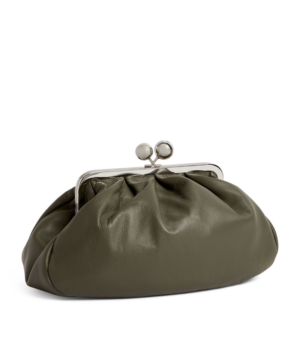 Weekend Max Mara Weekend Max Mara Large Leather Pasticcino Clutch Bag