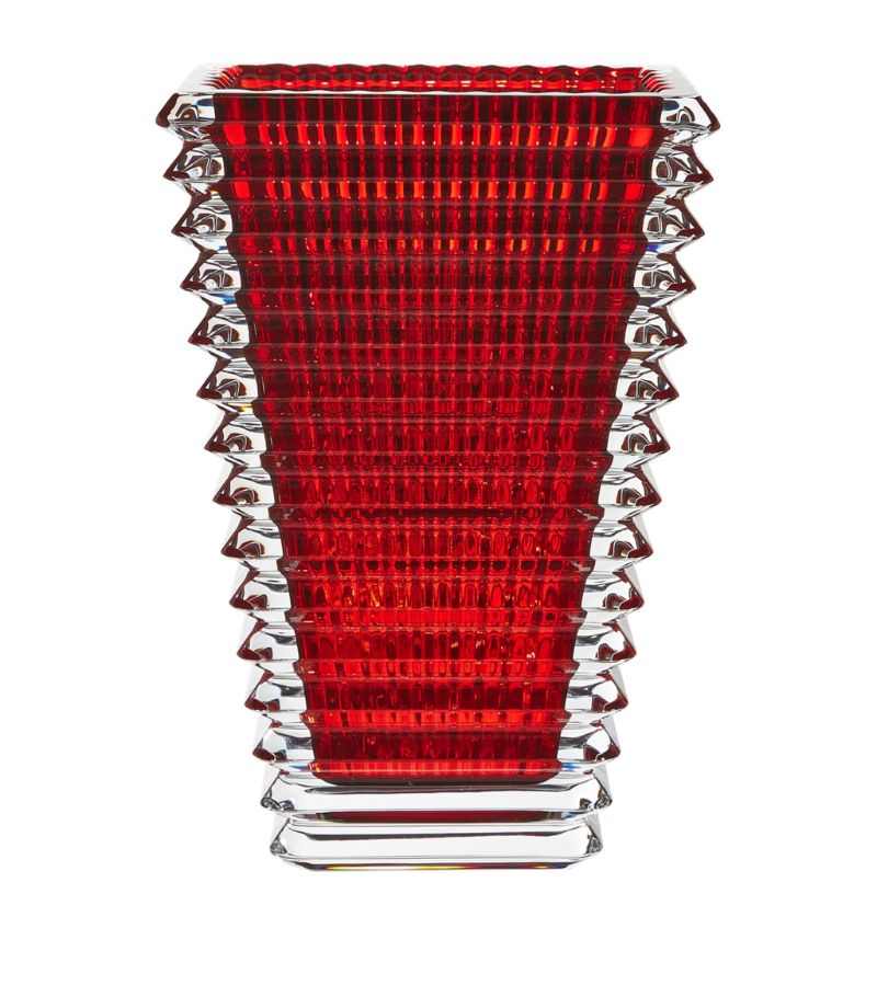 Baccarat Baccarat Medium Eye Rectangular Red Vase (20 Cm)