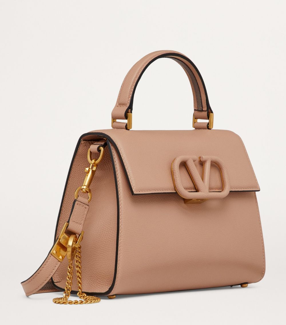 VALENTINO GARAVANI Valentino Garavani Small Calf Leather Vsling Top-Handle Bag