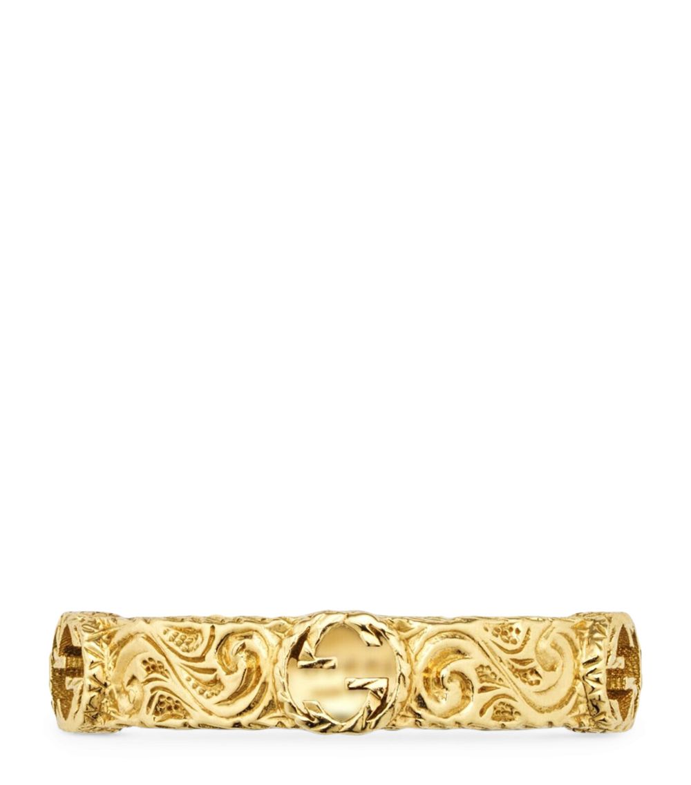 Gucci Gucci Yellow Gold Interlocking G Ring