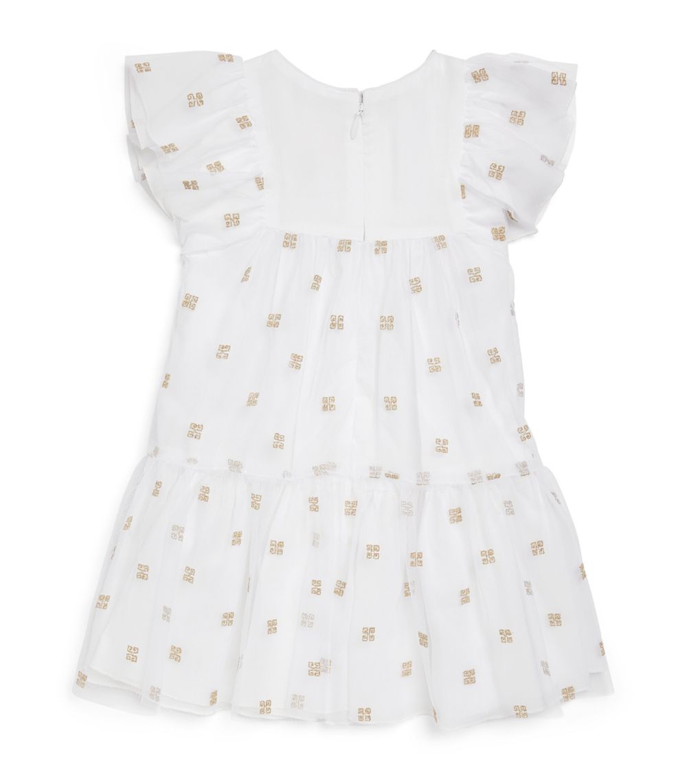 Givenchy Givenchy Kids Frill-Trim 4G Dress (24-36 Months)