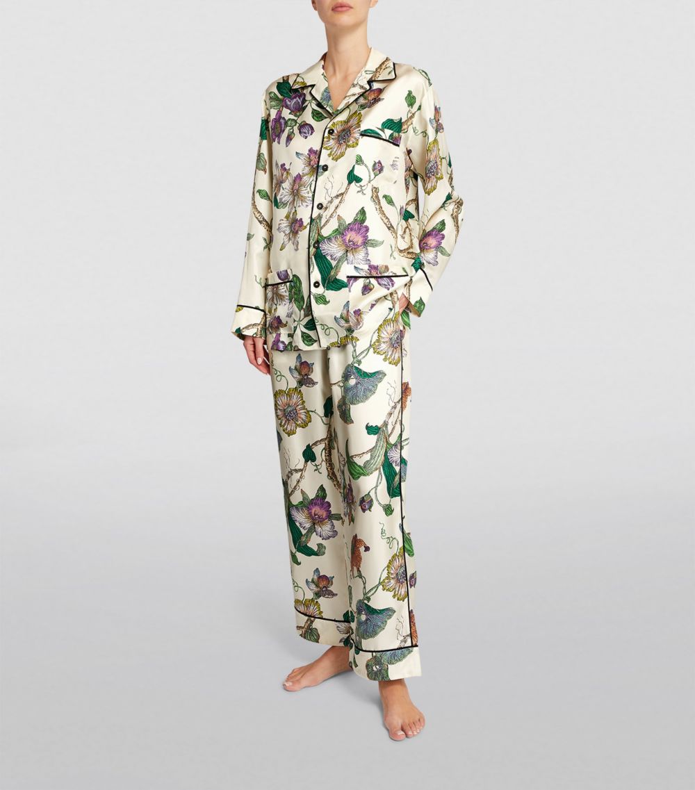 Olivia Von Halle Olivia Von Halle Silk Floral Yves Pyjama Set