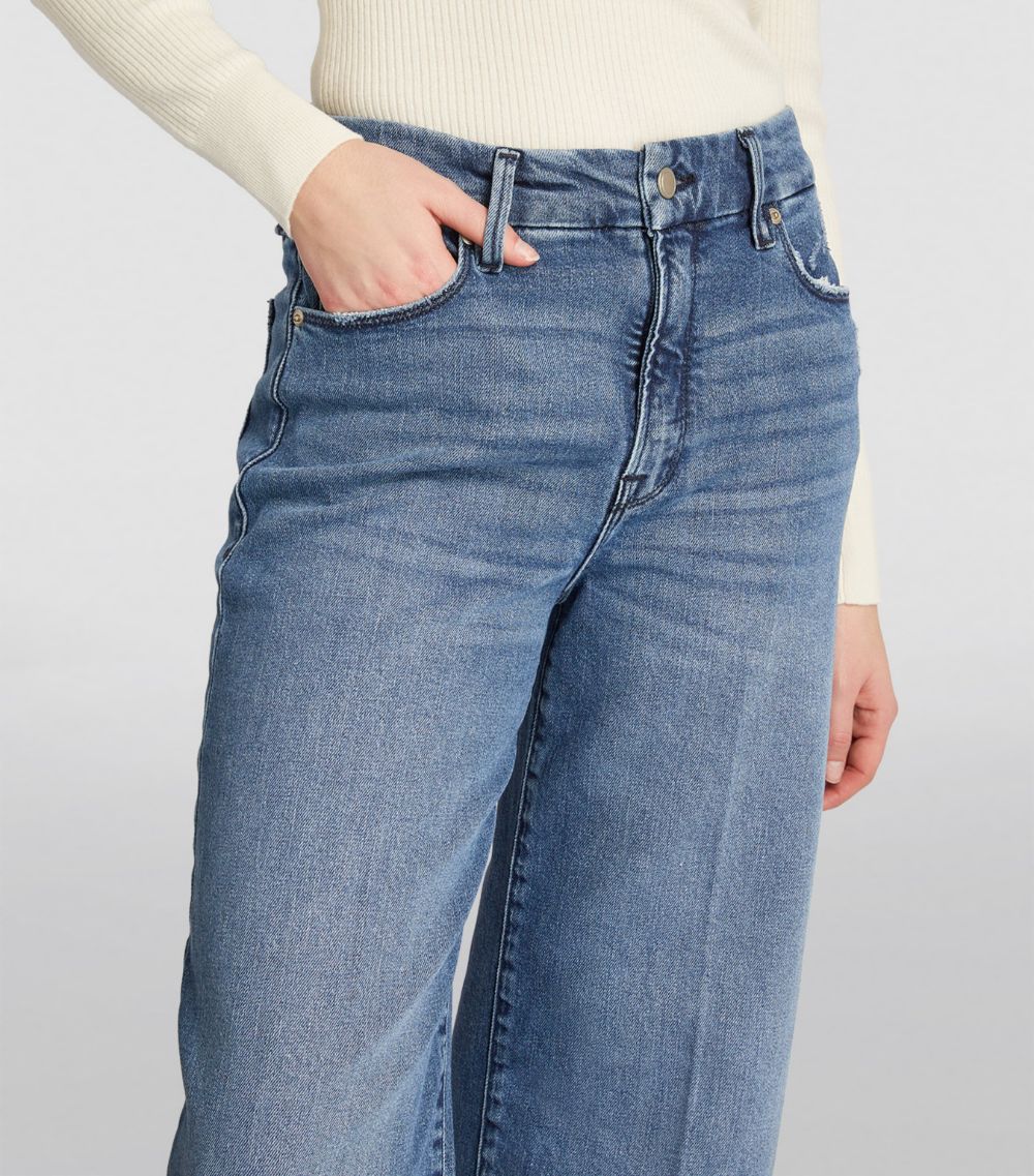 Good American Good American Cropped Good Waist Palazzo Jeans