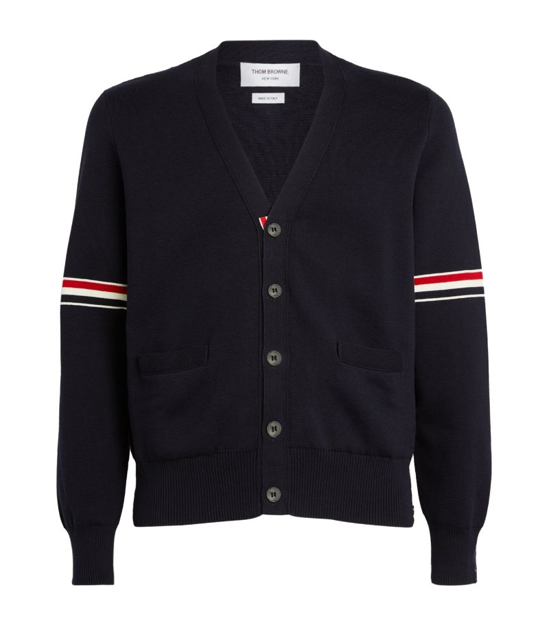 Thom Browne Thom Browne Cotton V-Neck Cardigan