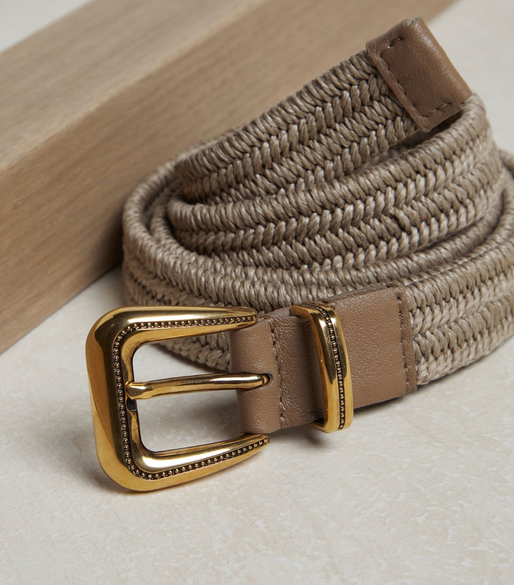 Brunello Cucinelli Brunello Cucinelli Braided Linen Belt