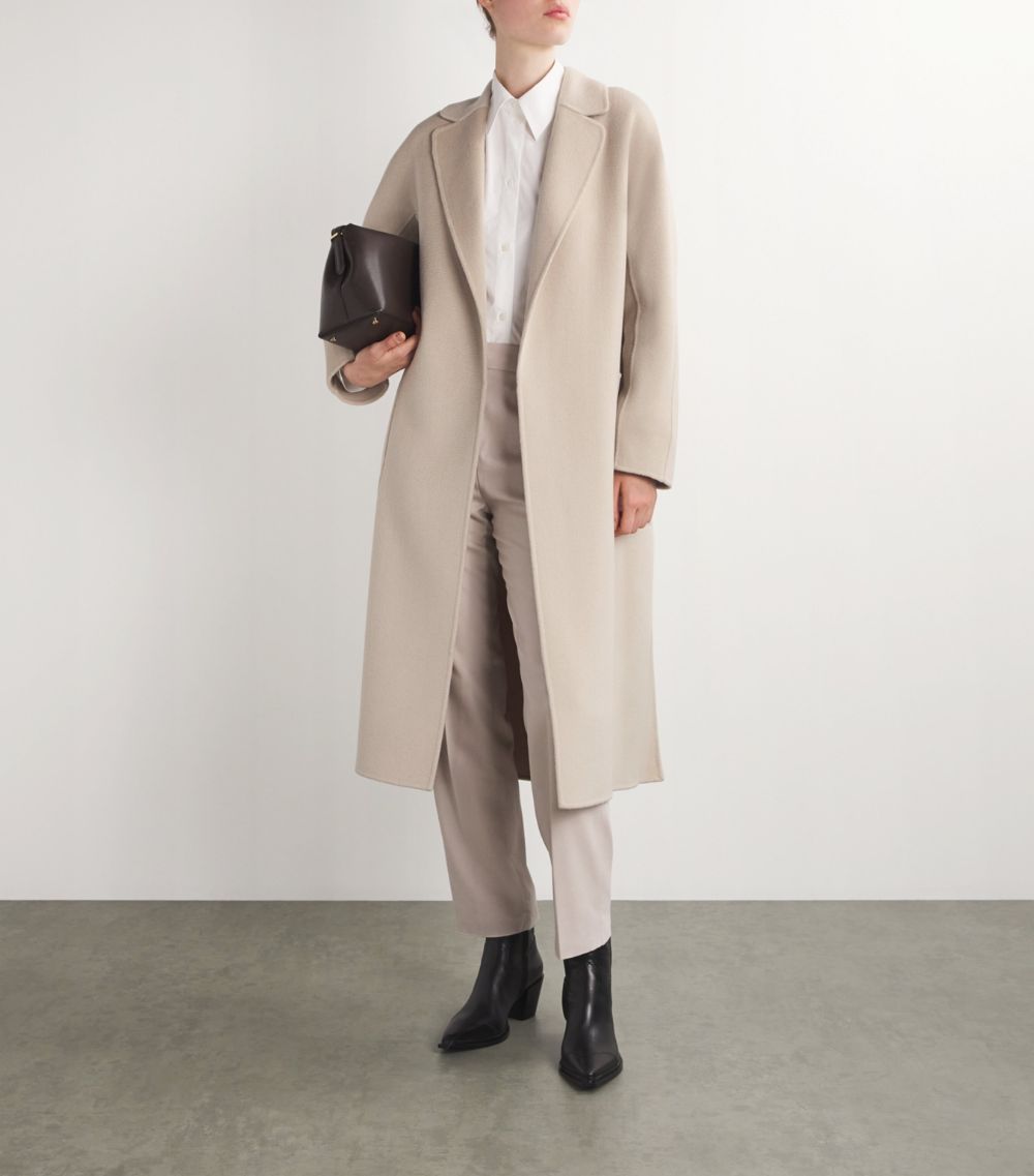 Max Mara Max Mara Virgin Wool-Cashmere Wrap Coat