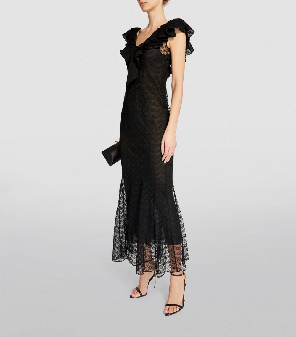 Alessandra Rich Alessandra Rich Lace Maxi Dress