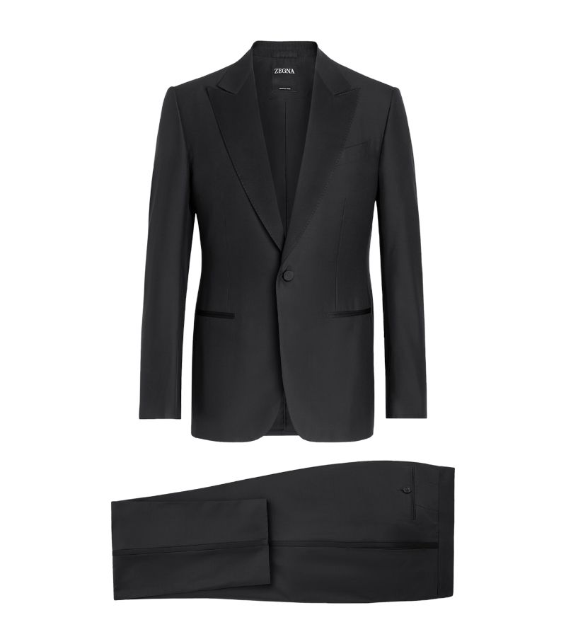 zegna Zegna Trofeo 600 Wool-Silk Evening 2-Piece Suit