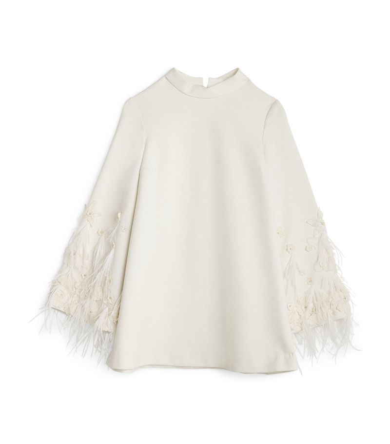 Maison Ava Maison Ava Feather-Trim Anouk Dress (2-14 Years)