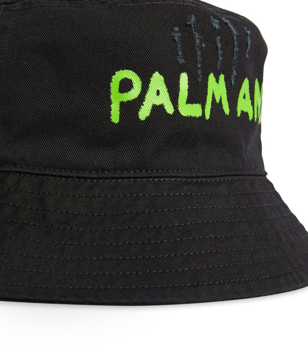 PALM ANGELS Palm Angels Logo Bucket Hat