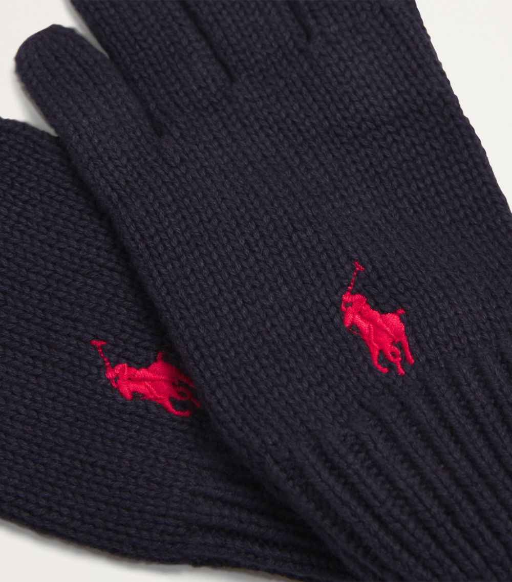 Polo Ralph Lauren Polo Ralph Lauren Kids Cotton Polo Pony Gloves (7-14 Years)