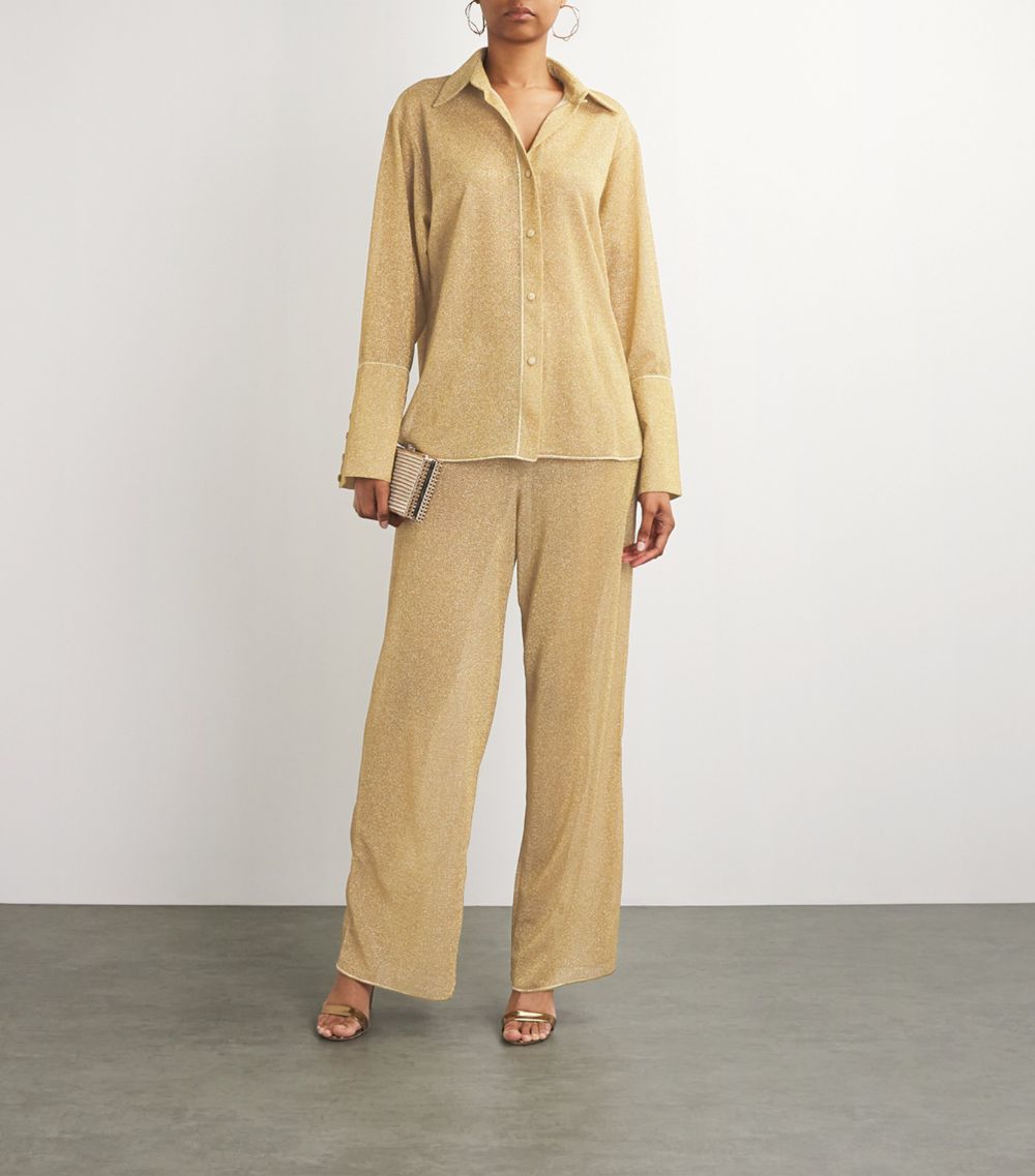 OSÉREE Oséree Semi-Sheer Lumière Trousers