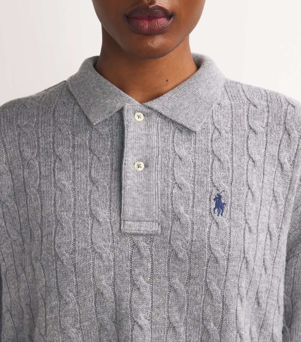 Polo Ralph Lauren Polo Ralph Lauren Wool-Cashmere Polo Sweater