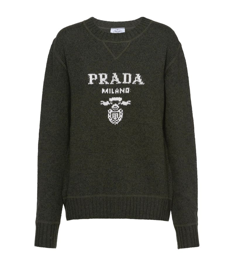 Prada Prada Wool-Cashmere Logo Sweater